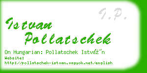 istvan pollatschek business card